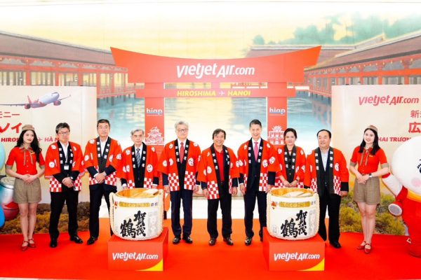 Vietjet is the only airline offering a direct flight between Hanoi and Hiroshima